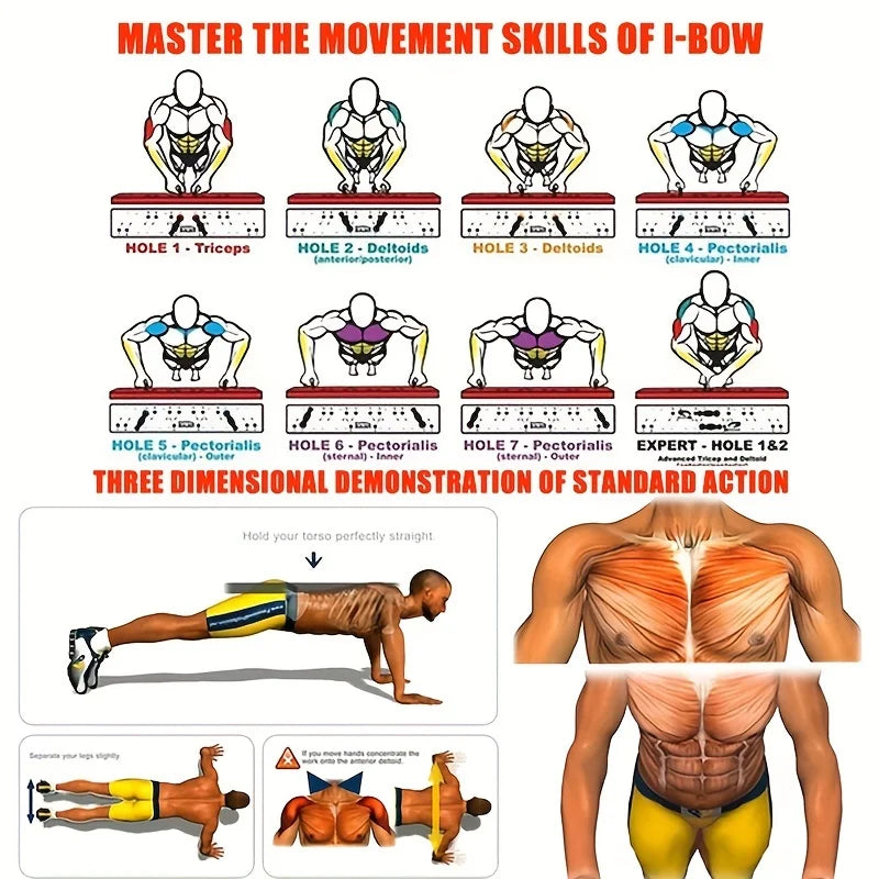 Push World 9-In-1 Push Up Board